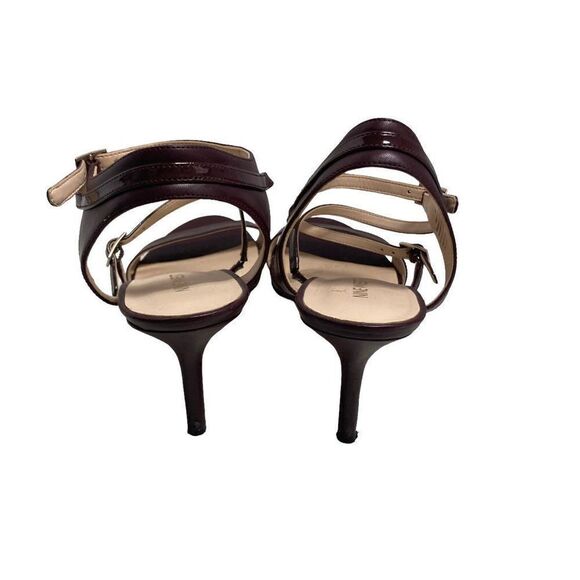 NINE WEST Gypsee Wine Maroon Heels Size 9 M - Picture 2 of 10